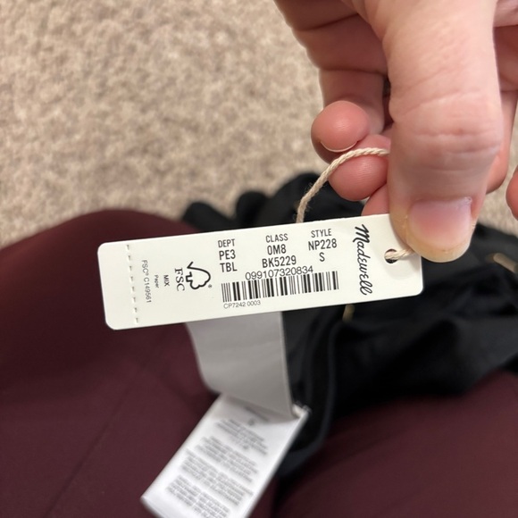 Madewell One-Shoulder One-Piece Swimsuit black small - Picture 10 of 12